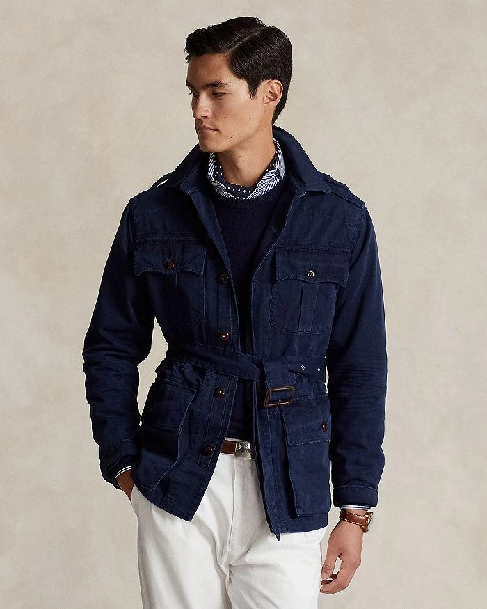 商品Ralph Lauren|Cotton Twill Belted Utility Jacket,价格¥1354,第3张图片详细描述