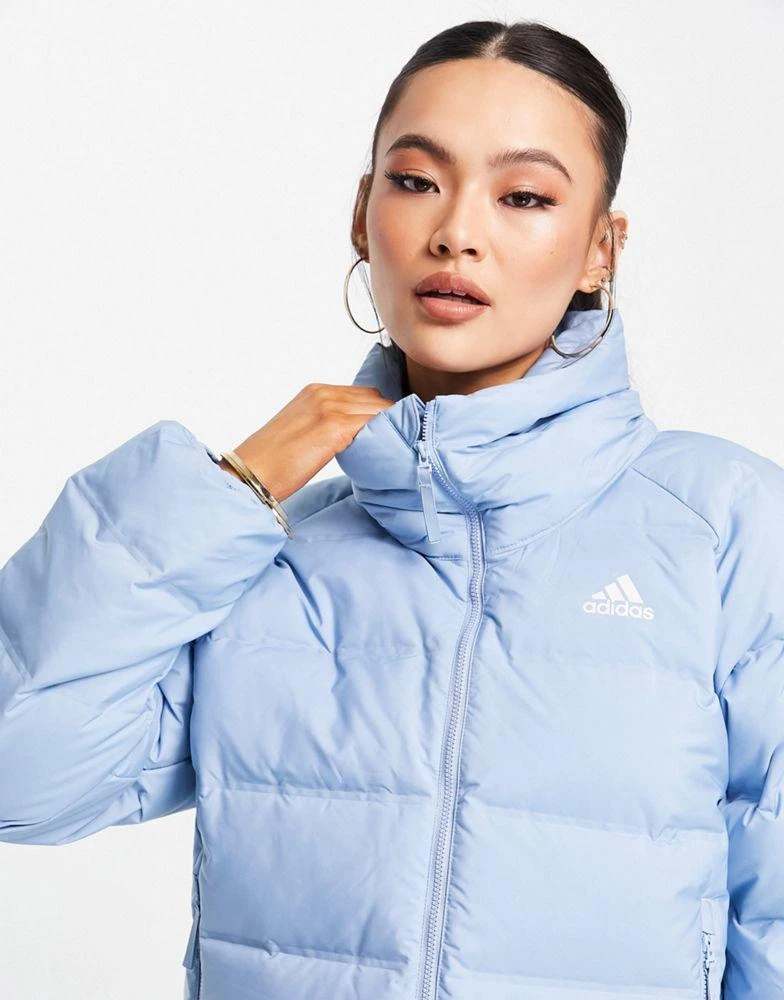 商品Adidas|adidas Outdoor Helionic down puffer jacket in blue,价格¥737,第4张图片详细描述