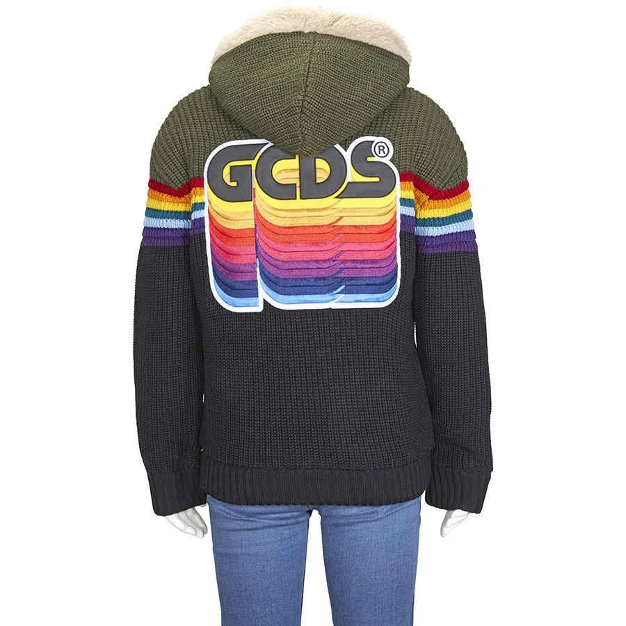 商品GCDS|Ladies Sherpa Lined Rooded Rainbow Sweater,价格¥1675,第3张图片详细描述