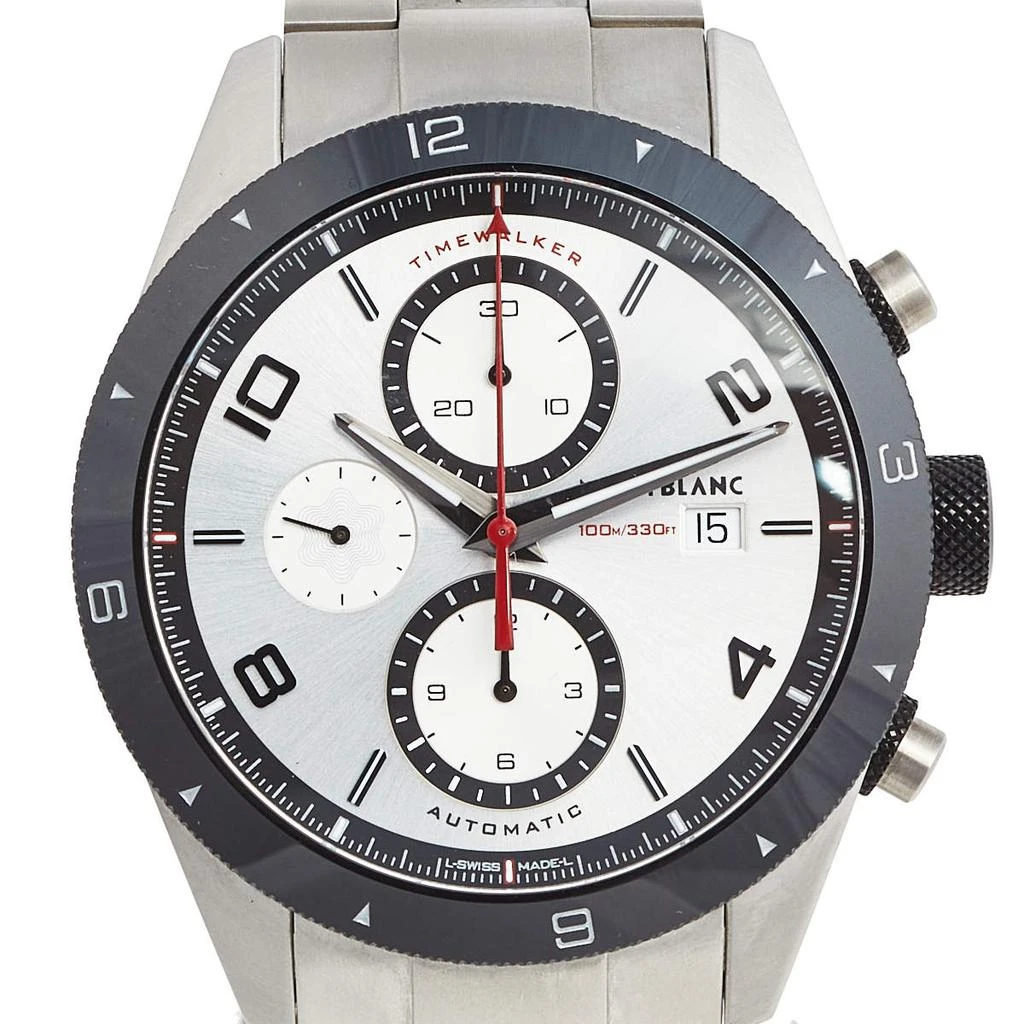 商品[二手商品] MontBlanc|Montblanc Silver Stainless Steel Ceramic Timewalker Chronograph 116099 Men's Wristwatch 43 mm,价格¥9992,第3张图片详细描述