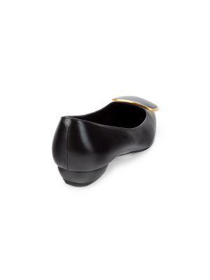 商品Roger Vivier|Vertigo Leather Ballet Flats,价格¥2998,第3张图片详细描述