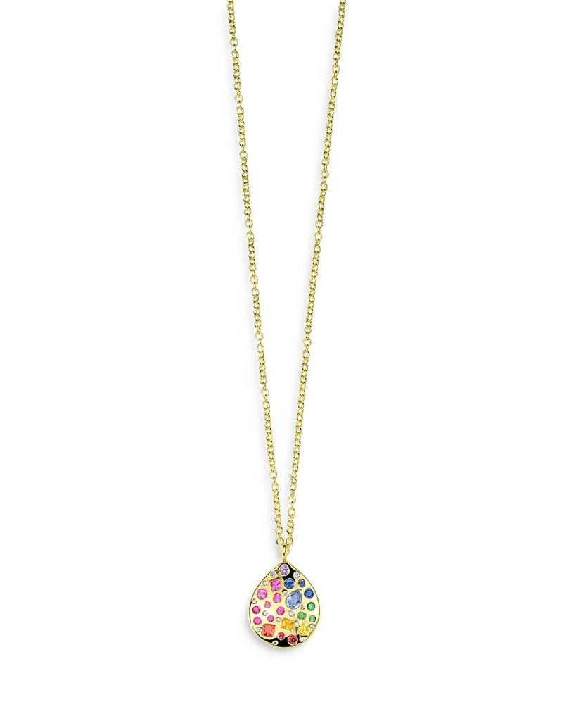 商品Ippolita|18K Yellow Gold Rock Candy Gemstone & Diamond Wavy Teardrop Pendant Necklace, 18-20" - Exclusive,价格¥19626,第1张图片