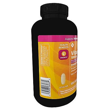 商品Member's Mark|Member's Mark Vitamin C 1000 mg. with Rosehips and Citrus Bioflavonoids (500 ct.),价格¥122,第4张图片详细描述