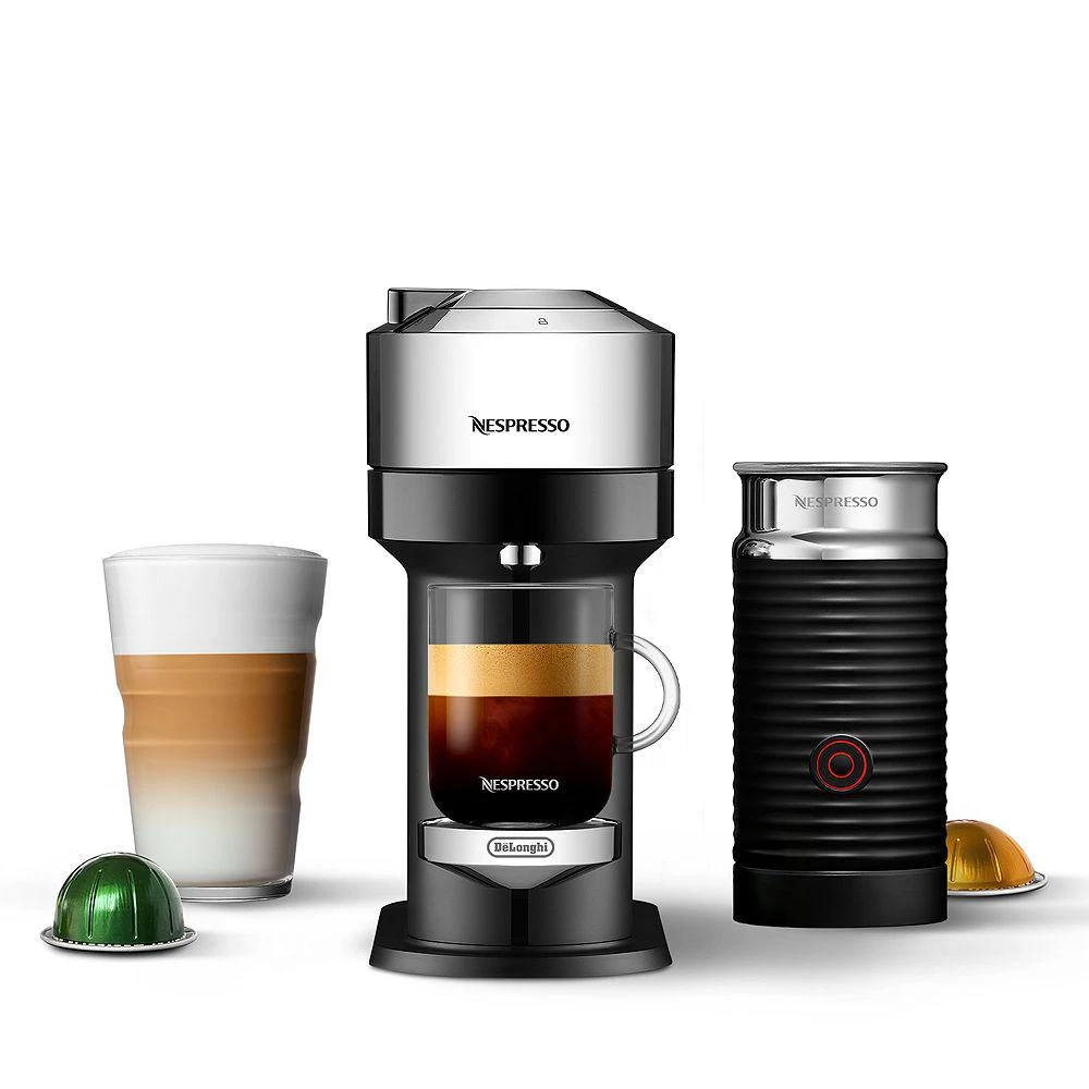 Vertuo Next Deluxe by De'Longhi with Aeroccino Milk Frother, Pure Chrome 商品