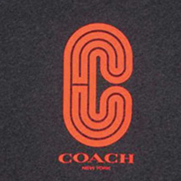 商品[国内直发] Coach|蔻驰  经典Logo标志圆领短袖T恤 男款 灰色,价格¥1863,第7张图片详细描述