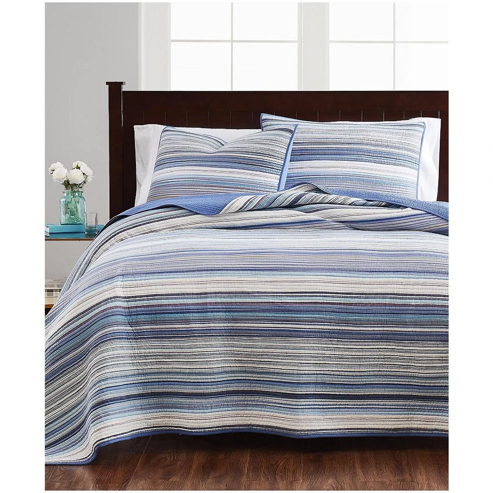 商品Martha Stewart|Coastal Yarn-Dye Quilt, King, Created For Macy's,价格¥484,第1张图片