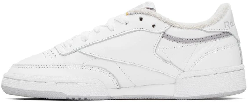 商品Reebok|White Eames Edition Club C 85 Sneakers,价格¥406,第3张图片详细描述