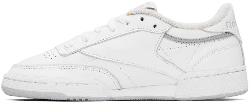 商品Reebok|White Eames Edition Club C 85 Sneakers,价格¥980,第5张图片详细描述