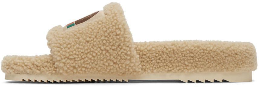 商品Gucci|驼色 The North Face 联名 Sideline 拖鞋,价格¥8085,第5张图片详细描述