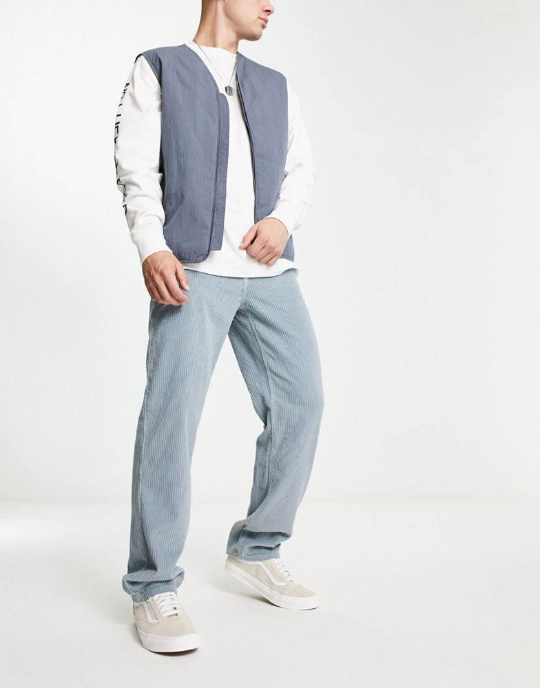 商品ASOS|ASOS DESIGN regular jeans in pale blue corduroy,价格¥346,第4张图片详细描述