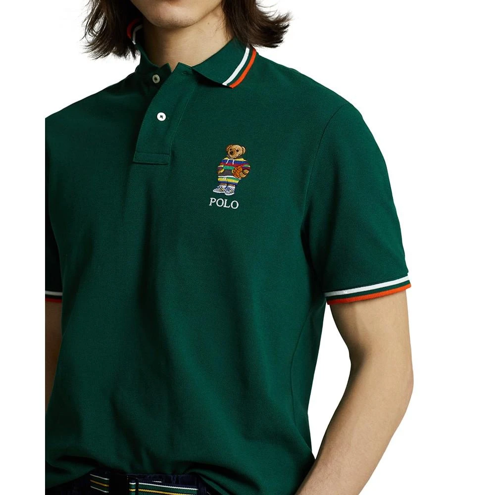 商品Ralph Lauren|拉夫劳伦男装 早秋定制修身Polo熊Polo衫,价格¥318,第3张图片详细描述
