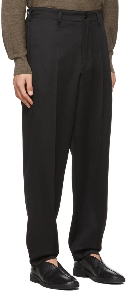 商品Lemaire|Black Tapered Trousers,价格¥2335,第2张图片详细描述