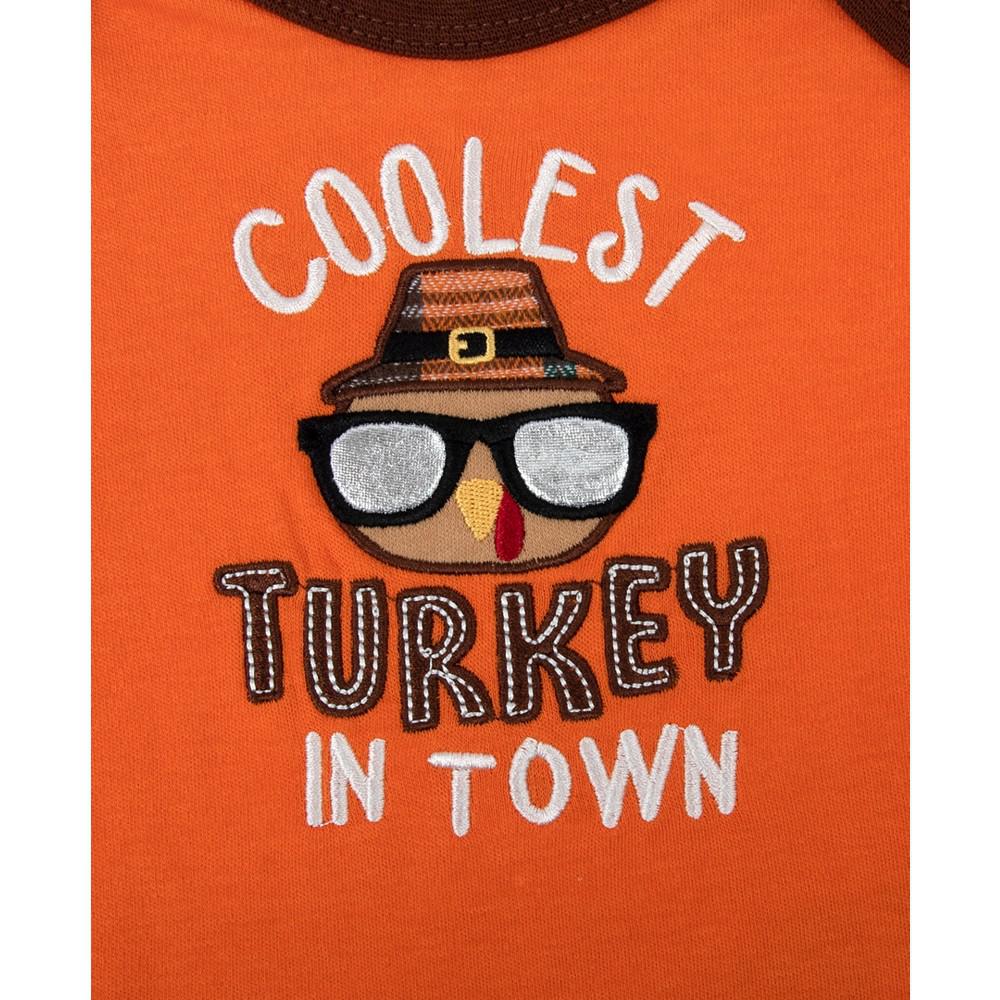 Baby Boys Coolest Turkey Thanksgiving Outfit, 4 Piece Set商品第2张图片规格展示