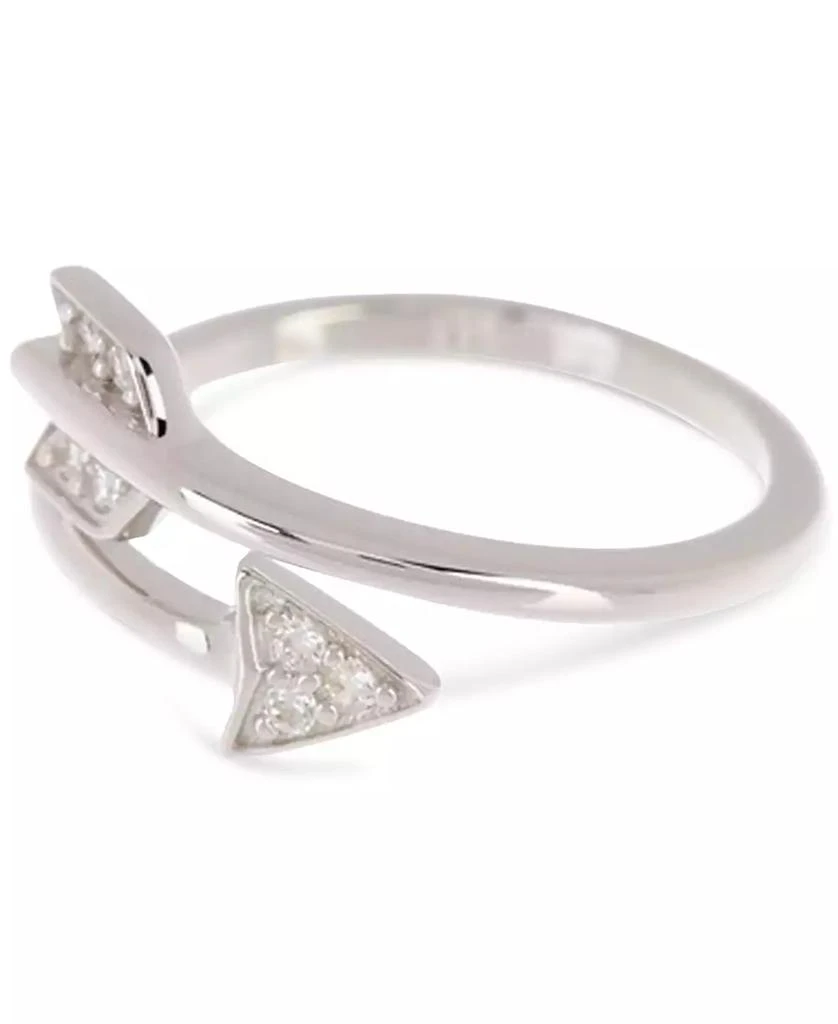 商品ADORNIA|Silver-Tone Adjustable Crystal Arrow Ring,价格¥149,第1张图片