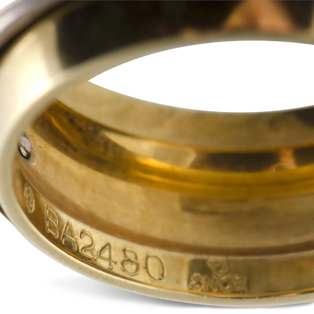 商品[二手商品] Cartier|Cartier Trinity Classic 18K Yellow, White and Rose Gold Signature 3 Rolling Band Ring,价格¥11066,第5张图片��详细描述
