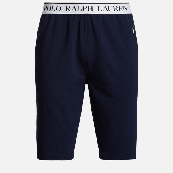 商品Ralph Lauren|Polo Ralph Lauren Men's Lightweight Fleece Sleep Shorts - Polo Black,价格¥306,第3张图片详细描述