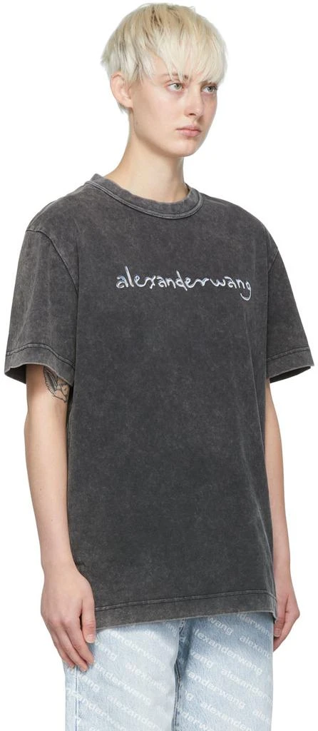 商品Alexander Wang|Black Cotton T-Shirt,价格¥1293,第2张图片详细描述