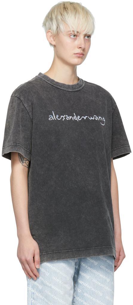 商品Alexander Wang|Black Cotton T-Shirt,价格¥1261,第4张图片详细描述