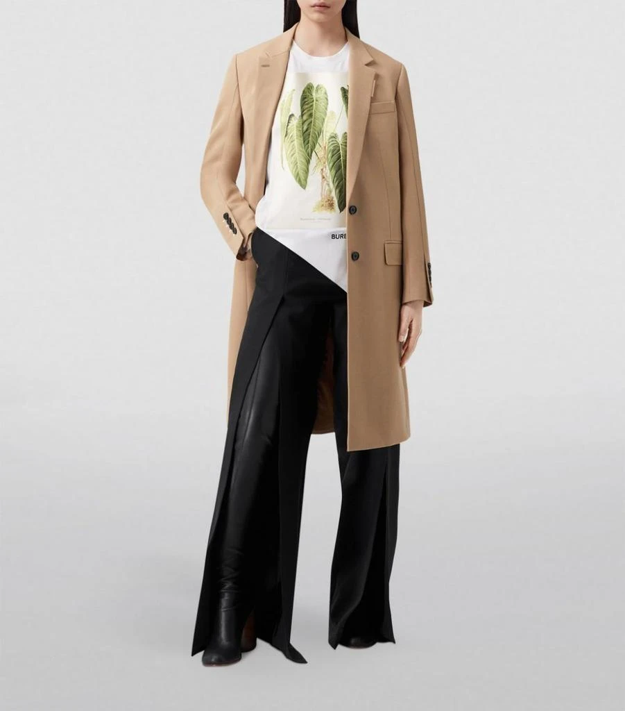 商品Burberry|Wool-Blend Single-Breasted Coat,价格¥21301,第5张图片详细描述