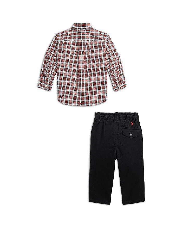 商品Ralph Lauren|Boys' Plaid Shirt & Twill Pants Set - Baby,价格¥171,第2张图片详细描述