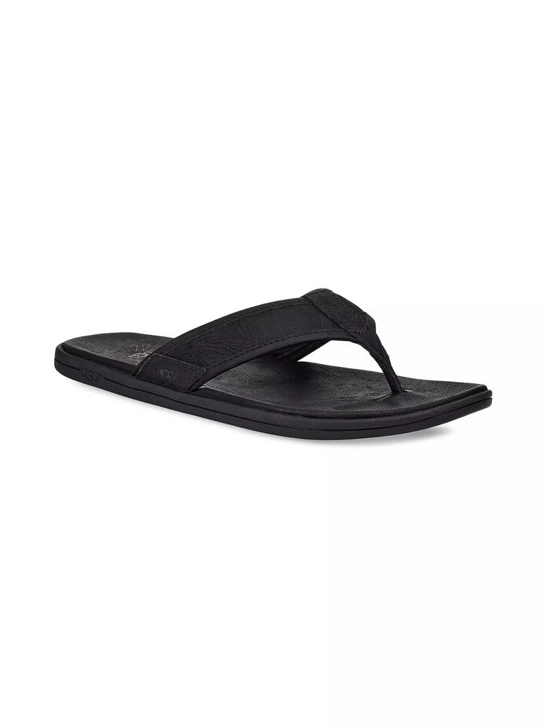 商品UGG|Unisex Seaside Flip Leather Flip Flops,价格¥434,第2张图片详细描述