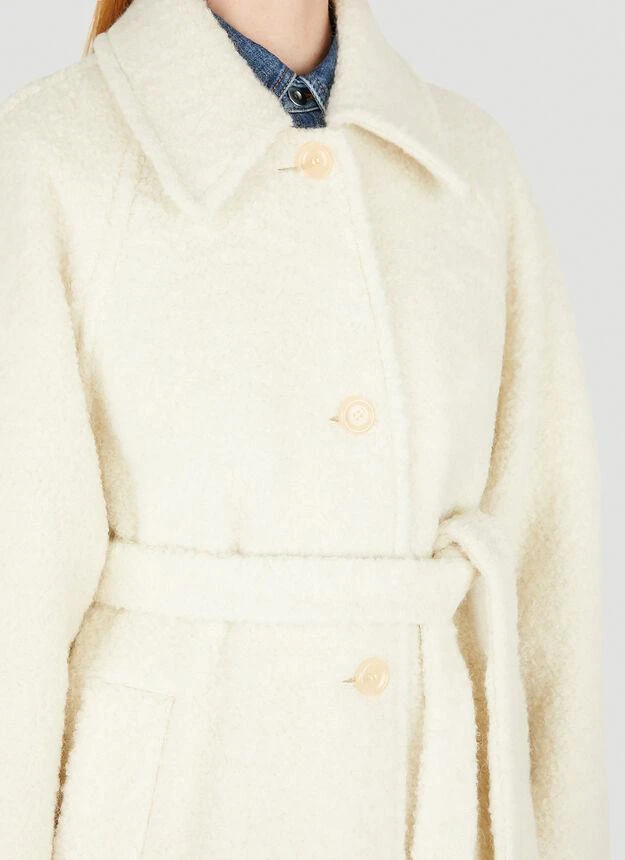 商品Acne Studios|Belted Coat in Cream,价格¥10757,第5张图片详细描述