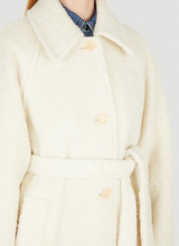 商品Acne Studios|Belted Coat in Cream,价格¥9193,第7张图片详细描述