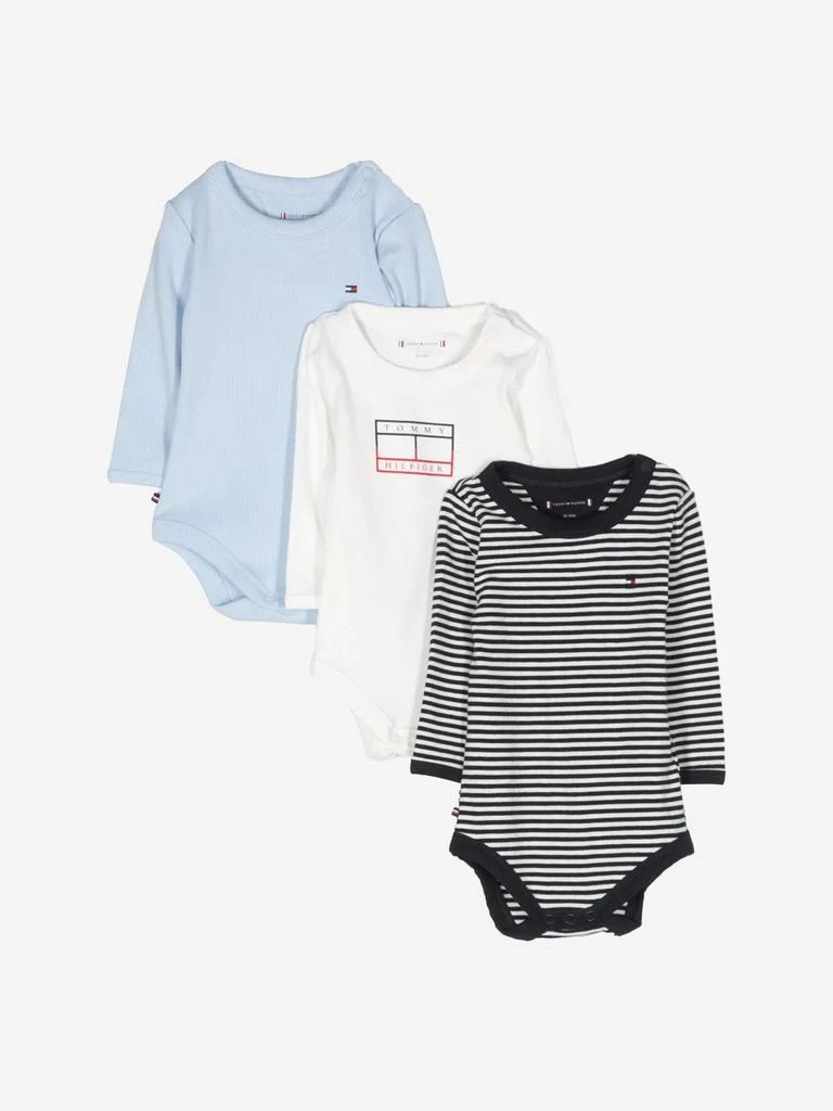 商品Tommy Hilfiger|Tommy Hilfiger Baby Boys Organic Cotton Bodysuits Set (3 Piece),价格¥229,第1张图片