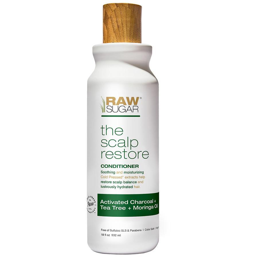 商品Raw Sugar|The Scalp Restore Conditioner Activated Charcoal + Tea Tree + Moringa Oil,价格¥74,第1张图片