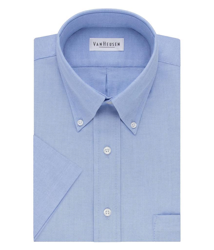 商品Van Heusen|Men's Dress Shirts Short Sleeve Oxford Solid,价格¥139,第1张图片