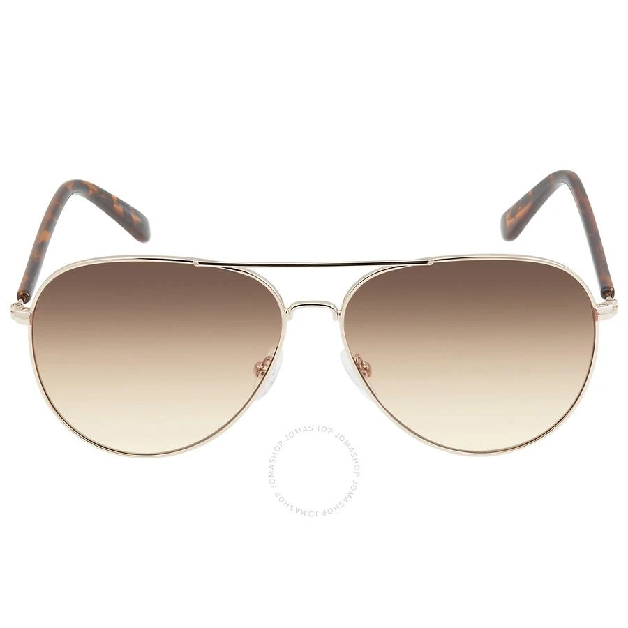 商品Calvin Klein|Brown Gradient Pilot Unisex Sunglasses CK19314S 717 60,价格¥172,第1张图片