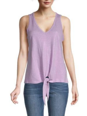 商品Democracy|Tie-Front Tank Top,价格¥79,第1张图片