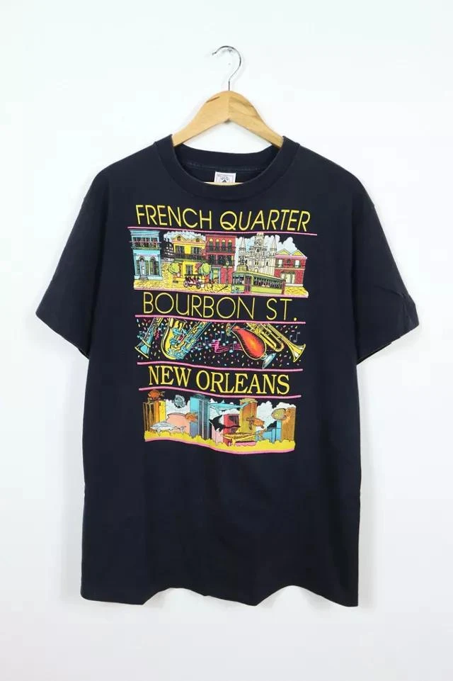 商品Urban Outfitters|Vintage French Quarter Bourbon St Tee,价格¥408,第1张图片