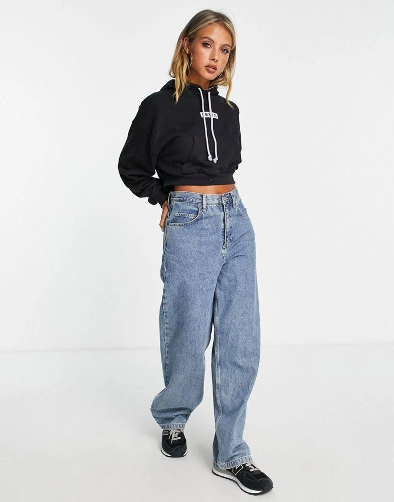 商品Levi's|Levi's cropped hoodie in black,价格¥418,第4张图片详细描述