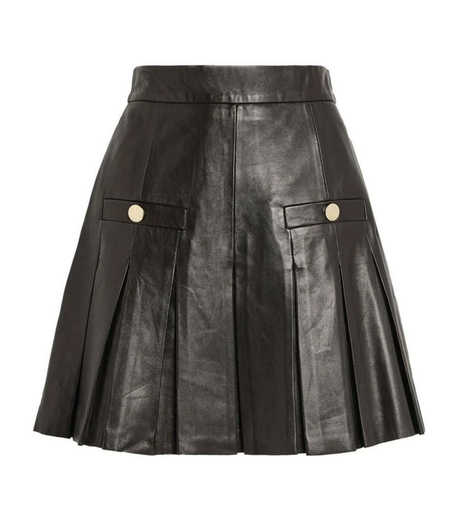 商品Sandro|Leather Pleated Skirt,价格¥2404,第1张图片