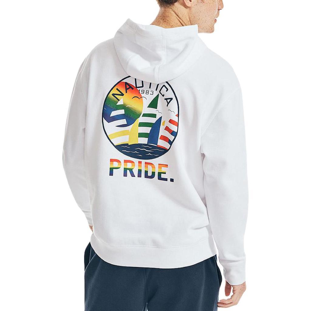 商品Nautica|Nautica Mens Pride Graphic Cozy Hoodie,价格¥103-¥111,第4张图片详细描述