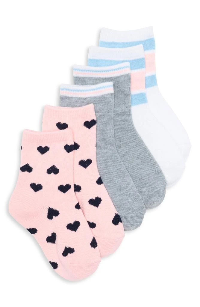 商品Nordstrom|Kids' Assorted 3-Pack Quarter Socks,价格¥68,第1张图片