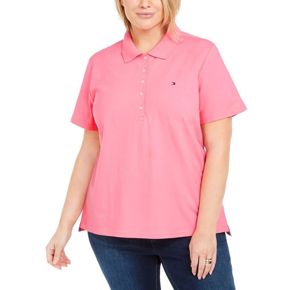 商品Tommy Hilfiger|Plus Size Short-Sleeve Polo Shirt,价格¥415,第1张图片