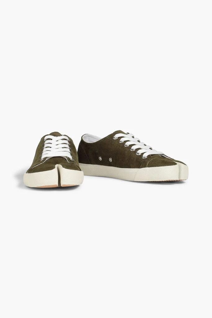 商品MAISON MARGIELA|Split-toe printed corduroy sneakers,价格¥2364,第2张图片详细描述