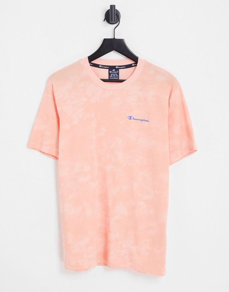 Champion acid wash t-shirt in pink商品第1张图片规格展示