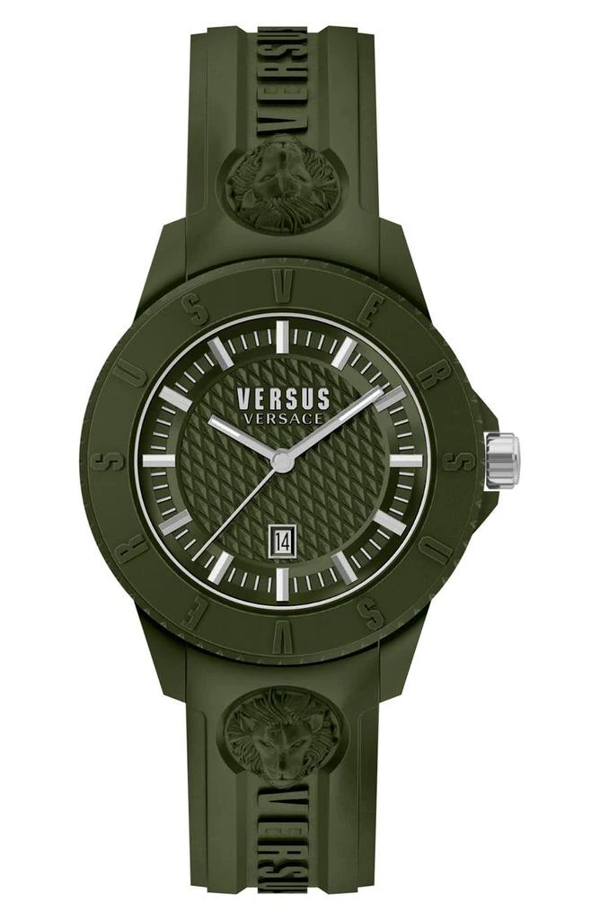 商品Versace|Men's Tokyo R Silicone Strap Watch, 43mm,价格¥375,第4张图片详细描述