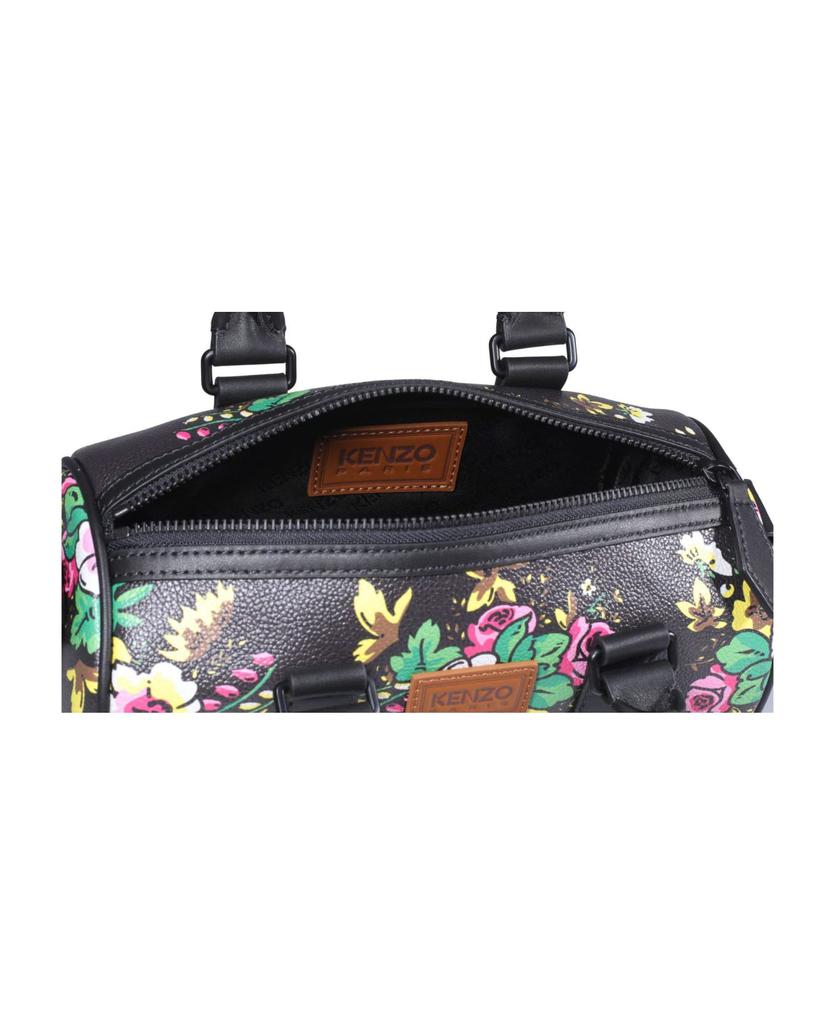 Kenzo Floral Printed Zipper Duffle Bag商品第4张图片规格展示