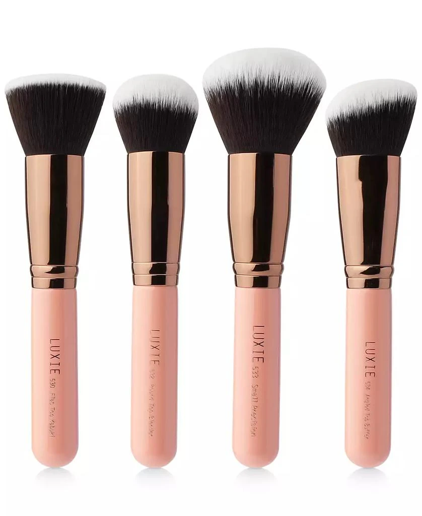 商品Luxie|4-Pc. Rose Gold Kabuki Brush Set,价格¥449,第1张图片