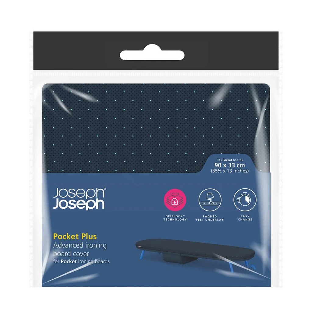 商品Joseph Joseph|Joseph Joseph Pocket Plus Advanced Ironing Board Cover (90 x 33 cm) - Black/Blue,价格¥172,第2张图片详细描述
