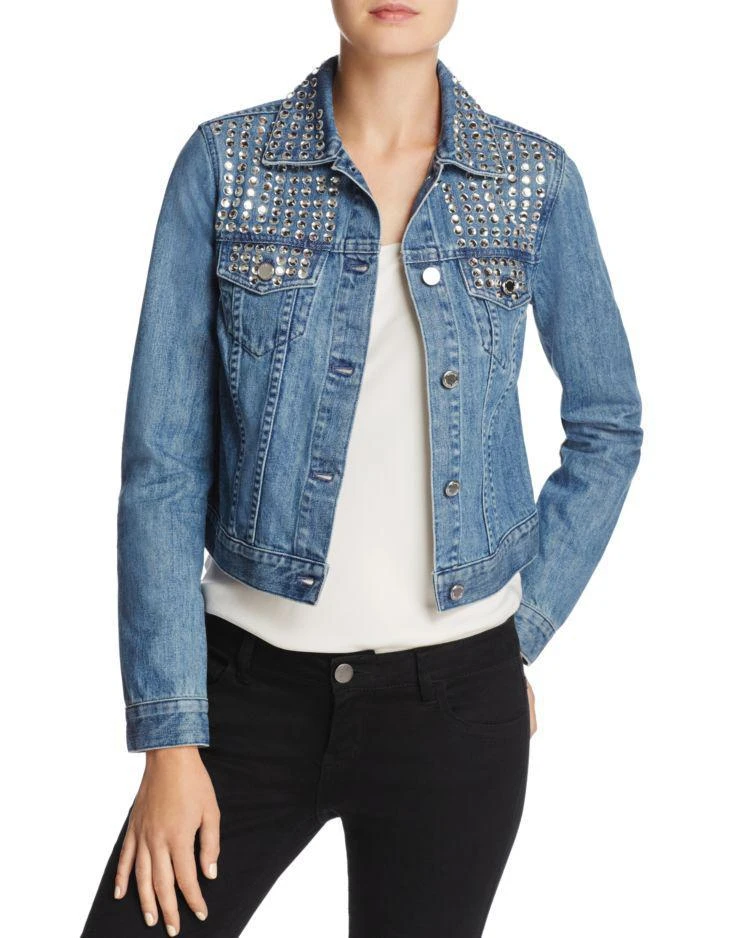 商品Michael Kors|Rhinestone-Embellished Denim Jacket,价格¥1011,第1张图片