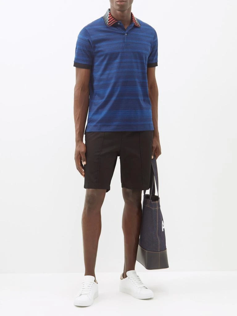 商品Paul Smith|Space-dyed cotton-jersey polo shirt,价格¥1471,第2张图片详细描述