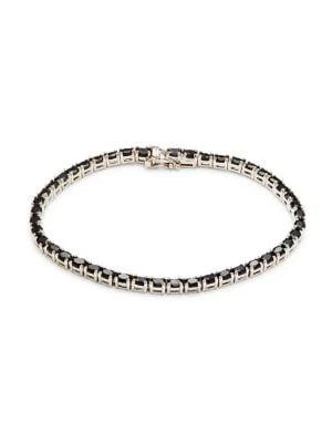 商品Effy|​Sterling Silver & Onyx Tennis Bracelet,价格¥1516,第1张图片