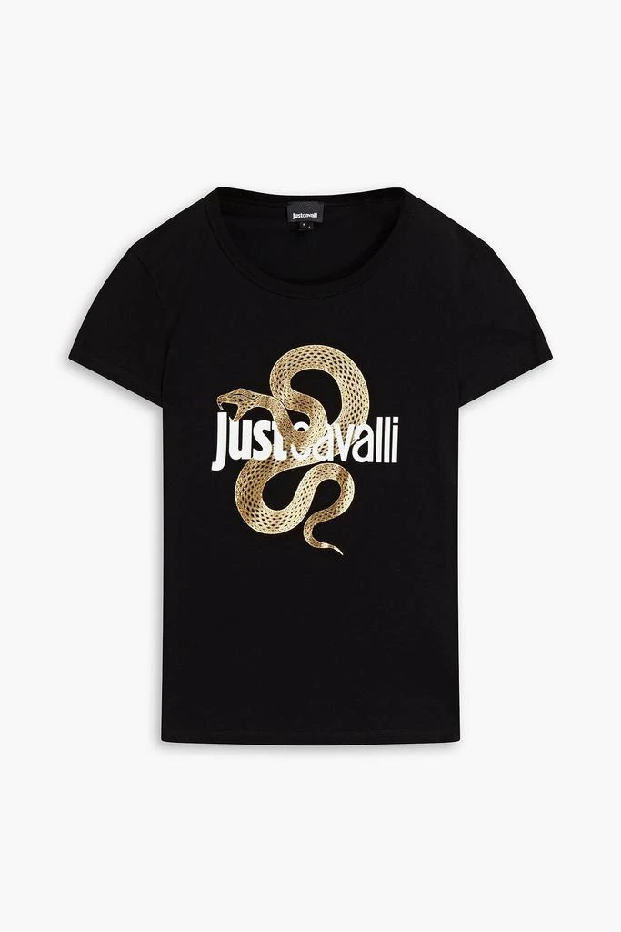 商品Just Cavalli|Logo-print cotton-jersey T-shirt,价格¥450,第3张图片详细描述