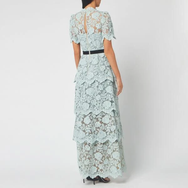 商品Self Portrait|Flower Lace Tiered 连衣长裙,价格¥2469,第2张图片详细描述