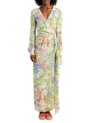 商品Ralph Lauren|Collinson Maxi Wrap Dress,价格¥3638,第1张图片